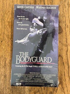 The Bodyguard 1992 Movie VHS Kevin Costner Whitney Houston Romantic New Sealed